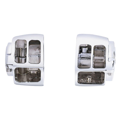 Chrome Switch Housings Cover Kit Fit For Harley Sportster XL 883 1200 96-06 05 - Moto Life Products