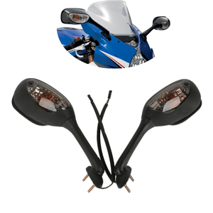 Rearview Mirrors w/ Turn Signal Fit For Suzuki GSXR 1000 GSXR600 GSX-R 750 06-15 - Moto Life Products