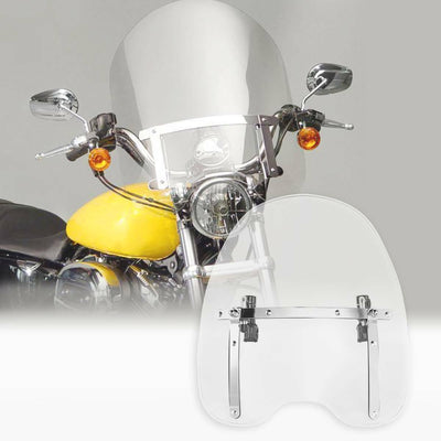 7/8" Clear Windscreen Windshield Fit For Harley Glide Sportster XL1200 XL 883 - Moto Life Products