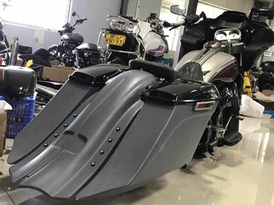 7" Saddlebag /Rear Fender Long Tail Fit For Harley Electra Glide Baggers 2014-Up - Moto Life Products