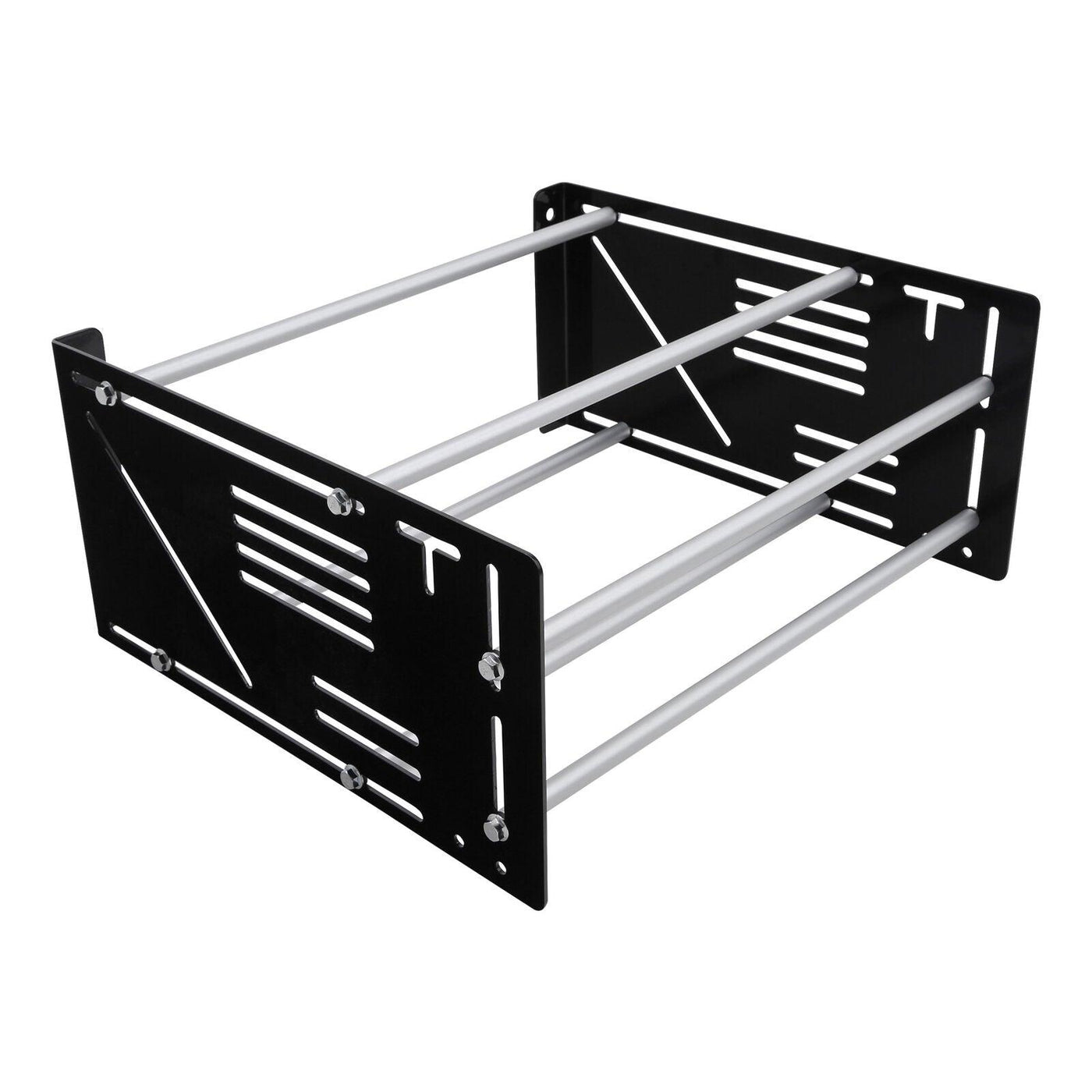 Black Wall Mount Storage Rack Fit For Harley Tour-Pak Touring Glide Softail Dyna - Moto Life Products