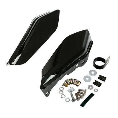 Black Mid Frame Air Deflectors For Harley Touring Electra Street Glide 2017-2022 - Moto Life Products