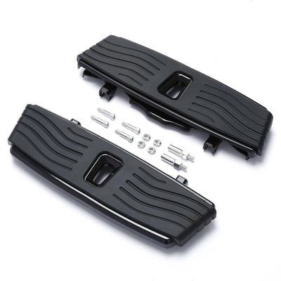 Black Driver Floorboard pegs Fit For Harley Touring Electra Tri Glide Road King - Moto Life Products