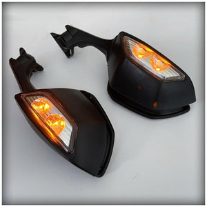 LED Rear view Mirrors Turn Signal Fit For Kawasaki Ninja ZX10R ZX-10R 2016-2020 - Moto Life Products