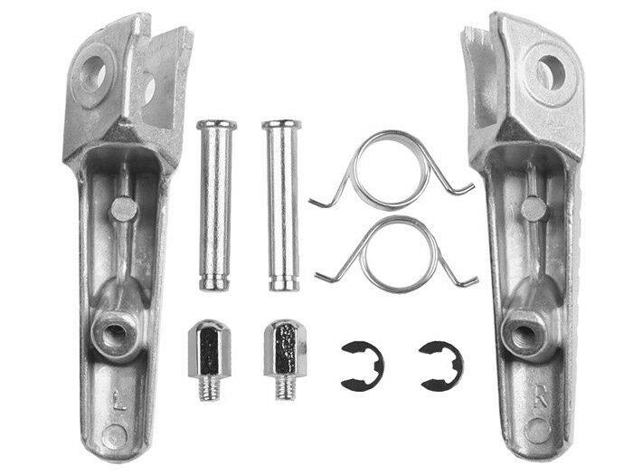 Silver Front Foot Pegs Footrest For Honda CBR600RR 2003-2019 CBR1000RR 04-18 17 - Moto Life Products