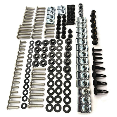 Complete Screws Chrome Fairing Bolt Kit Fit For YAMAHA YZF R1 2004-2006 2005 - Moto Life Products