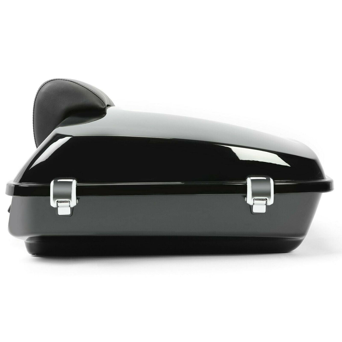 5.5'' Vivid Black Razor Tour Pack Trunk W/mount Rack For Harley Softail Heritage - Moto Life Products