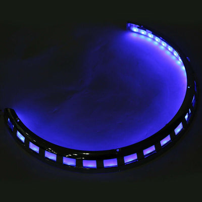 Brake Rotor Covers LED Ring Of Fire Blue Fit For Honda Goldwing GL1800 01-17 02 - Moto Life Products