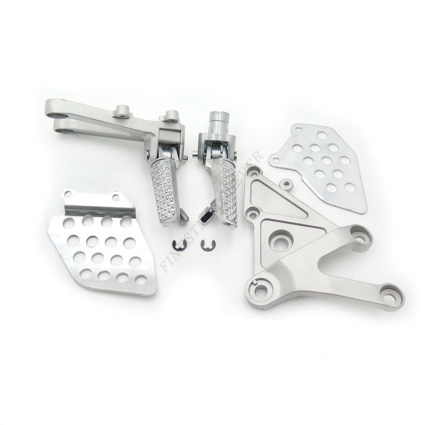 Silver Front Rider Foot Pegs Bracket Fit For Honda Cbr600Rr 2003 2004 2005 2006 - Moto Life Products