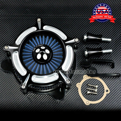 Air Cleaner Intake Filter Fit For Road King Gliding 00-07 Softtail Dyna 00-17 - Moto Life Products