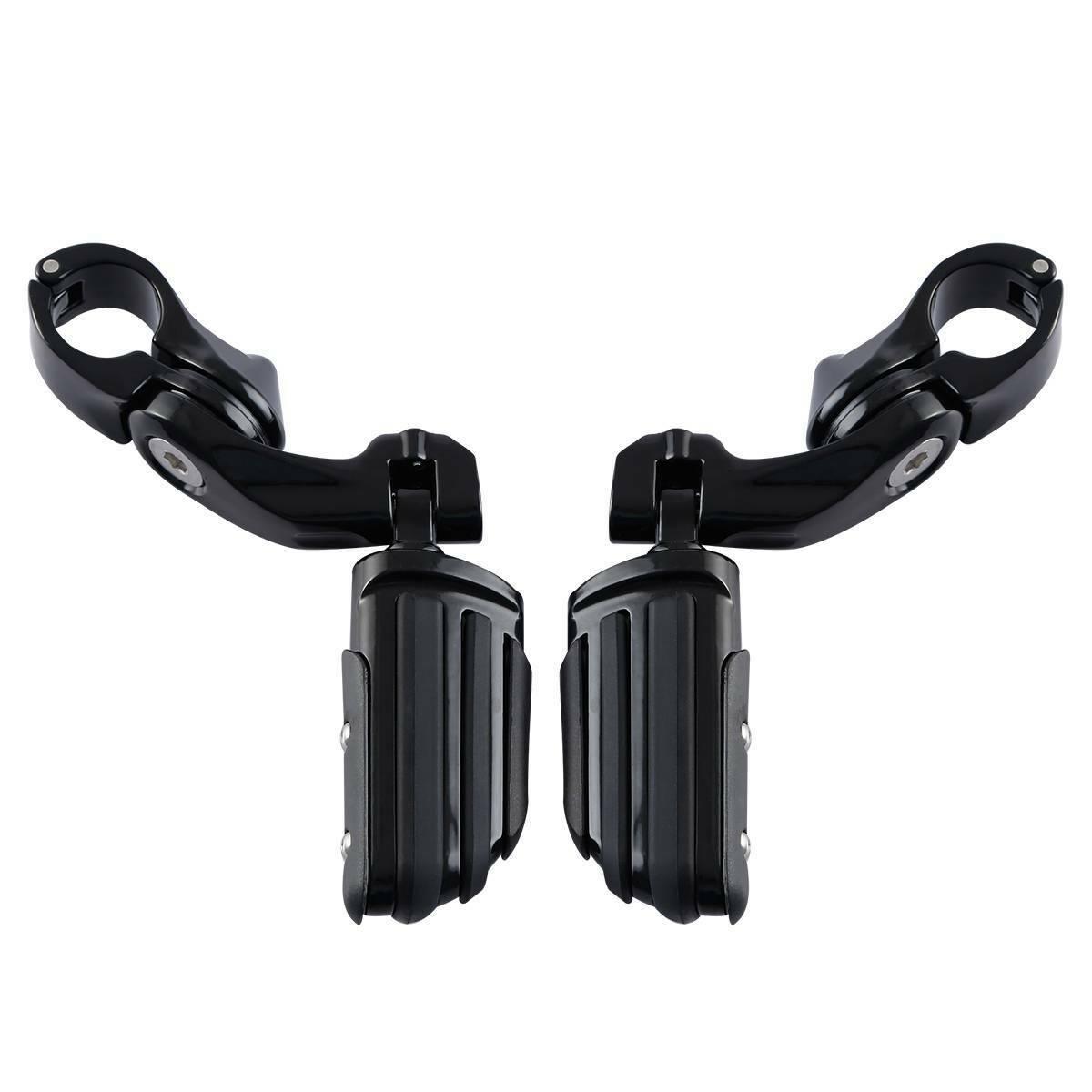 1 1/4'' Adjustable Foot pegs Short Angled Fit For Harley Touring Sportster XL883 - Moto Life Products