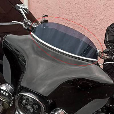 Smoke 7" Windshield Windscreen Fit For Harley Davidson Touring Tri Glide 96-13 - Moto Life Products