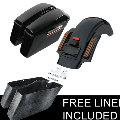 LED Rear Fender Hard Saddlebags Fit For Harley Touring Street Road Glide 2014-22 - Moto Life Products