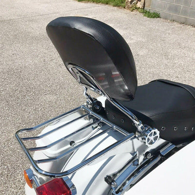 Adjustable Sissy Bar Backrest W/ luggage Rack For Harley Davidson 09-21 Touring - Moto Life Products
