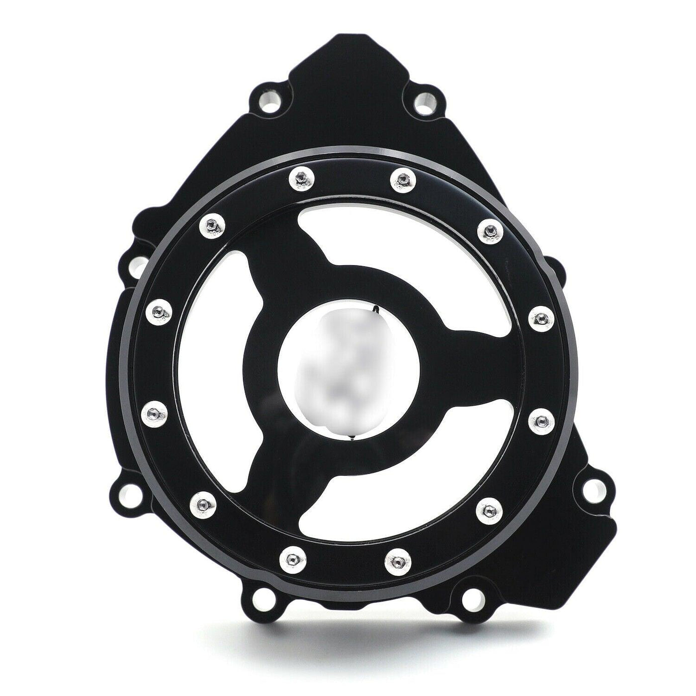 Black Clear Stator Engine Cover Crankcase Case Left For Yamaha YZF R1 2009-2014 - Moto Life Products