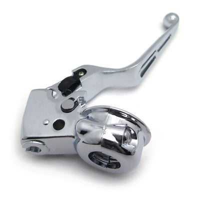 Chrome Clutch Lever w/ Mount Bracket For Harley Dyna Touring Softail Sportster - Moto Life Products