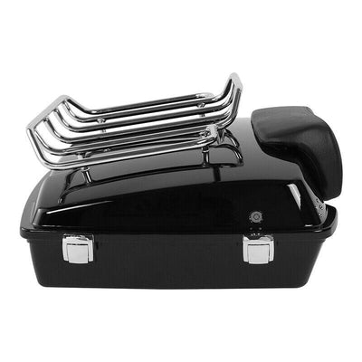 Razor Trunk Backrest Two Up Rack Plate Fit For Harley Street Road Glide 09-13 - Moto Life Products