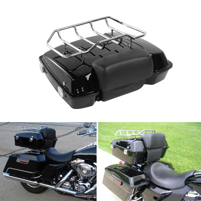 ABS Razor Pack Trunk Rack Backrest Fit For Harley Tour Pak Road King 1997-2013 - Moto Life Products