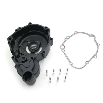 Black Left Engine Stator Cover See Thru For Suzuki 06-16 GSXR 600 750 Gasket cle - Moto Life Products