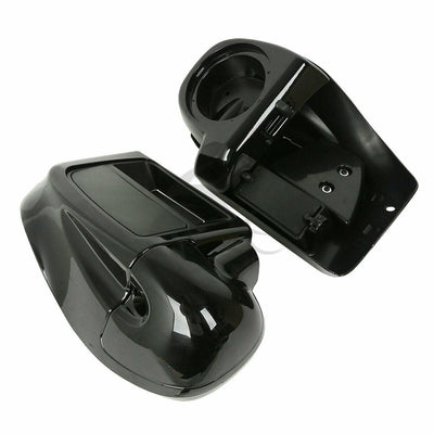 Lower Vented Fairing + 6.5"Speaker Box Pod Fit For Harley Touring Glide FL 14-22 - Moto Life Products