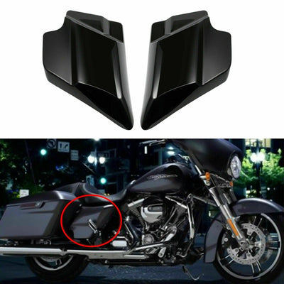 Black Stretched Side Covers Fit for Harley Touring Electra Road Glide 2009-Later - Moto Life Products