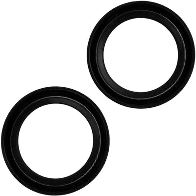 2 X Rubber Black Front Fork Oil Seals Set Kit 38 x 50 x 8/9.5 mm Motorcycle New - Moto Life Products