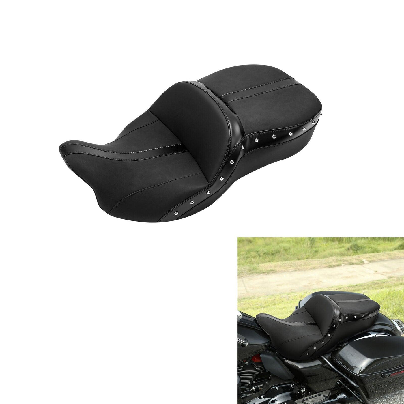 Driver Rider Passenger Seat Fit For Harley Touring Road King Road Glide 09-22 17 - Moto Life Products