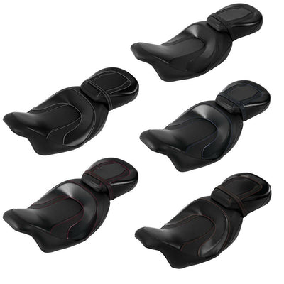 C.C. Rider One-Piece Driver & Passenger Seat For Harley Touring – 2009-2023 Road Glide, Street Glide