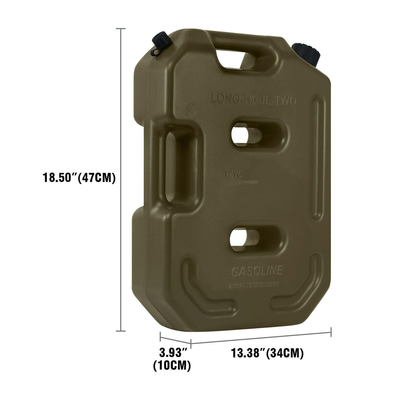 10L Portable Jerry Can Gas Fuel Tank for ATV UTV Gokart Motorcycle Car - Moto Life Products