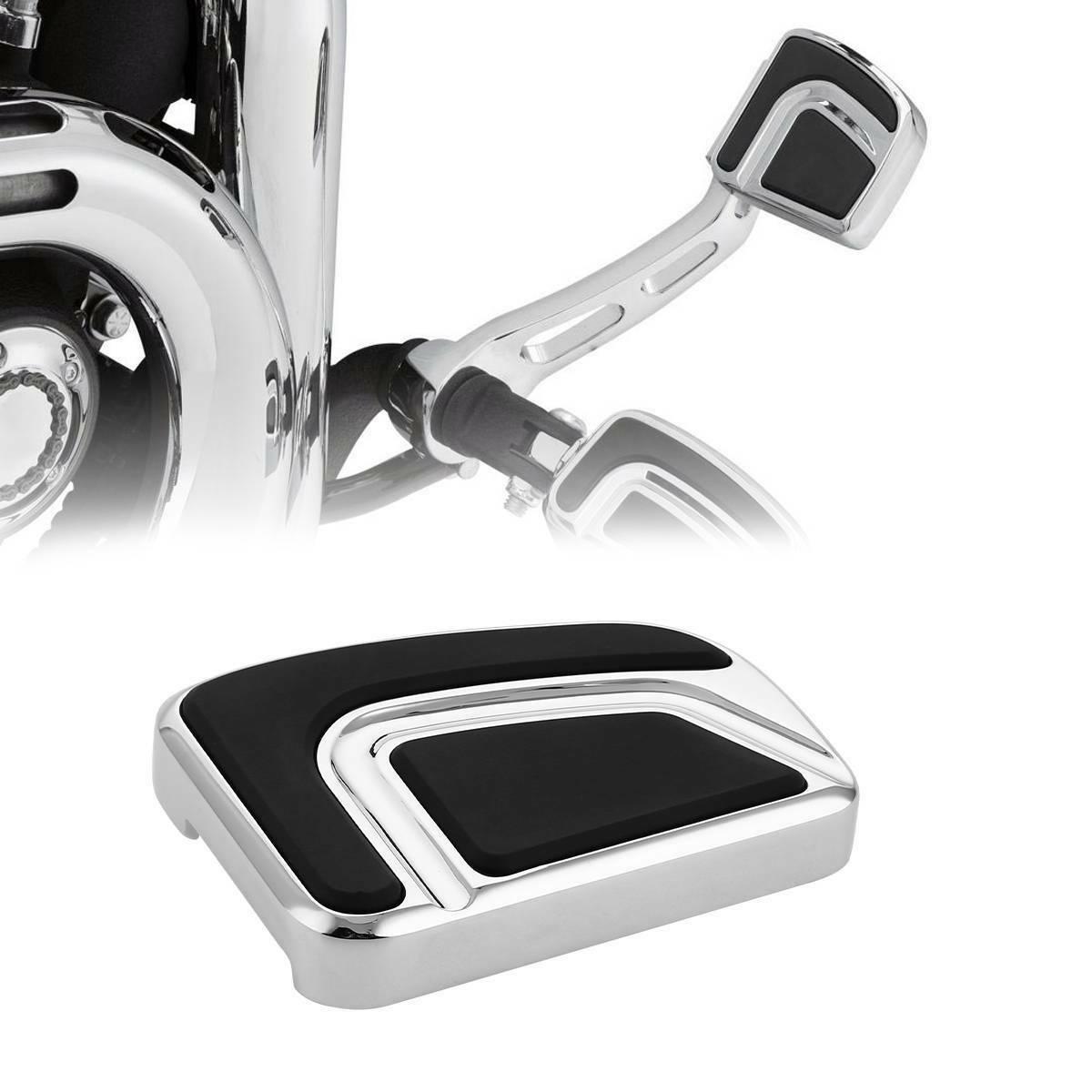Chrome Airflow Large Brake Pedal Fit For Harley Touring Tri Glide Softail FLST - Moto Life Products
