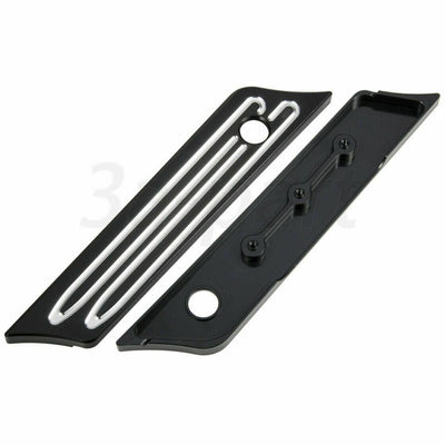 Black Hard Saddlebag Latch Cover Fit for Harley Touring Electra Glide CVO 14 -21 - Moto Life Products