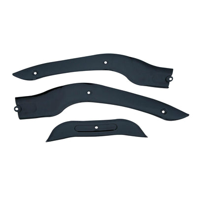 Chrome/Black Front Windshield Windscreen Trim For Harley Road Glide FLTR 04-13 - Moto Life Products
