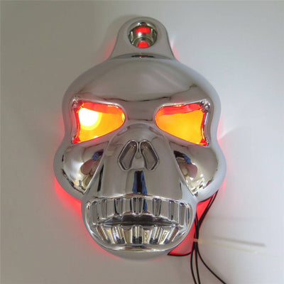 🔥Skull LED Horn Cover For Harley Davidson ALL V-ROD'S  (1992-2020) Motorcycle - Moto Life Products