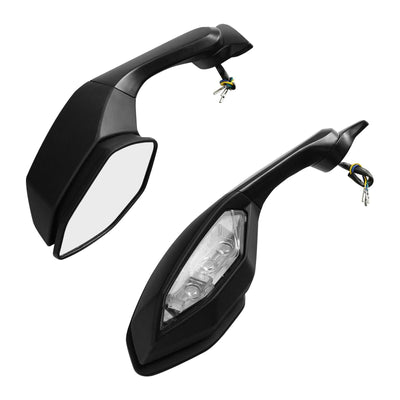 Rear View Mirrors LED Turn Signal For Yamaha YZF-R1 2015-2020 YZF-R6 YZFR6 2017 - Moto Life Products