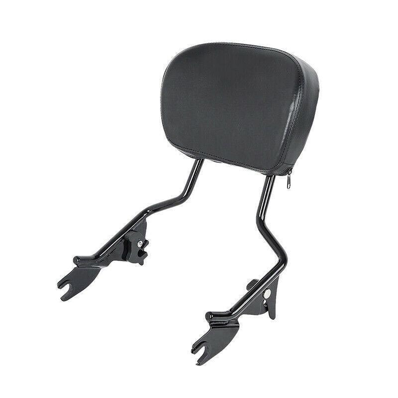 Detachable Black Backrest Sissy Bar w/ Docking Hardware For Harley Touring 14-21 - Moto Life Products