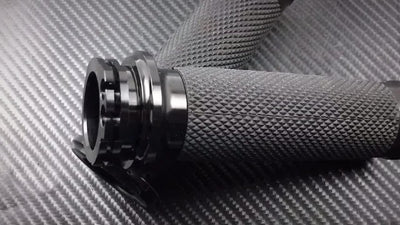 1" Black Handlebar Hand Grips Fit For Harley Touring Sportster Dyna Softail VRSC - Moto Life Products