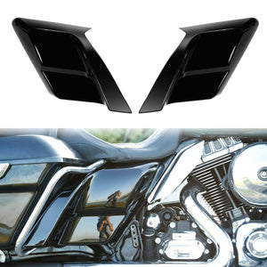 Vivid Black Extended Stretched Side Cover Panel Fit For Harley Touring 2014-2021 - Moto Life Products