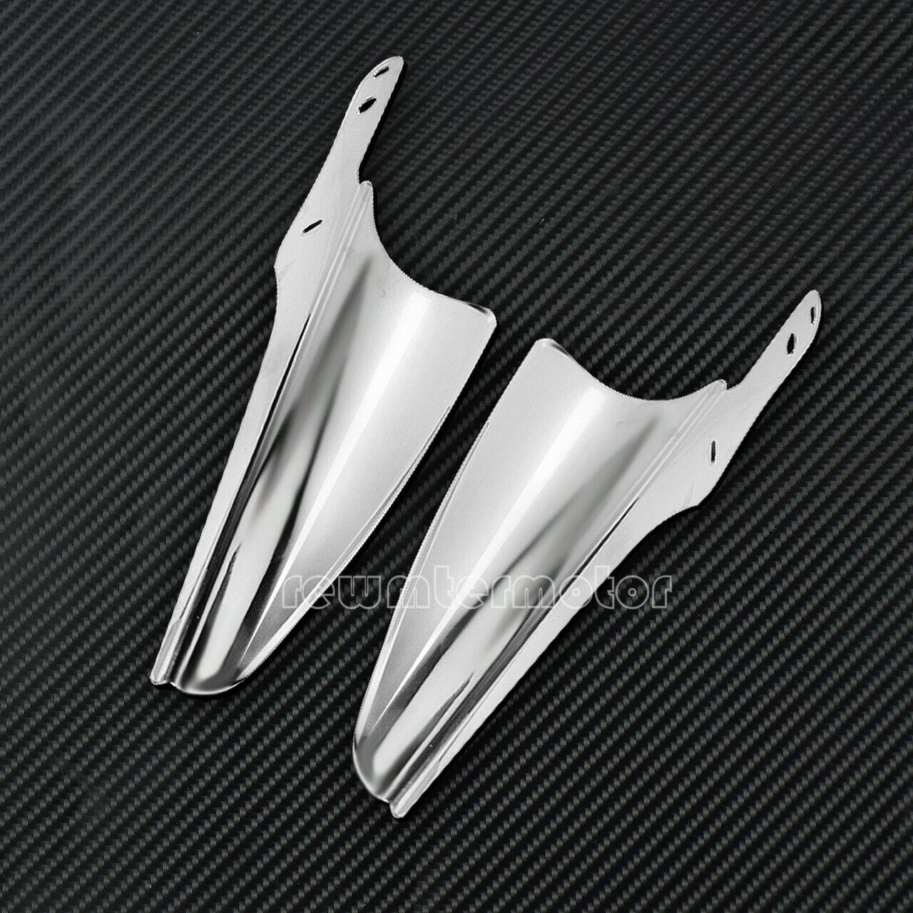 Chrome Front Fork Mount Wind Deflectors Fit For Harley Road King 95-2020 FLHRSE - Moto Life Products