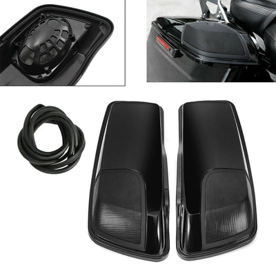 5" x 7" Black Saddlebag Speaker Lids Fit for Harley Electra Street Glide 2014-21 - Moto Life Products