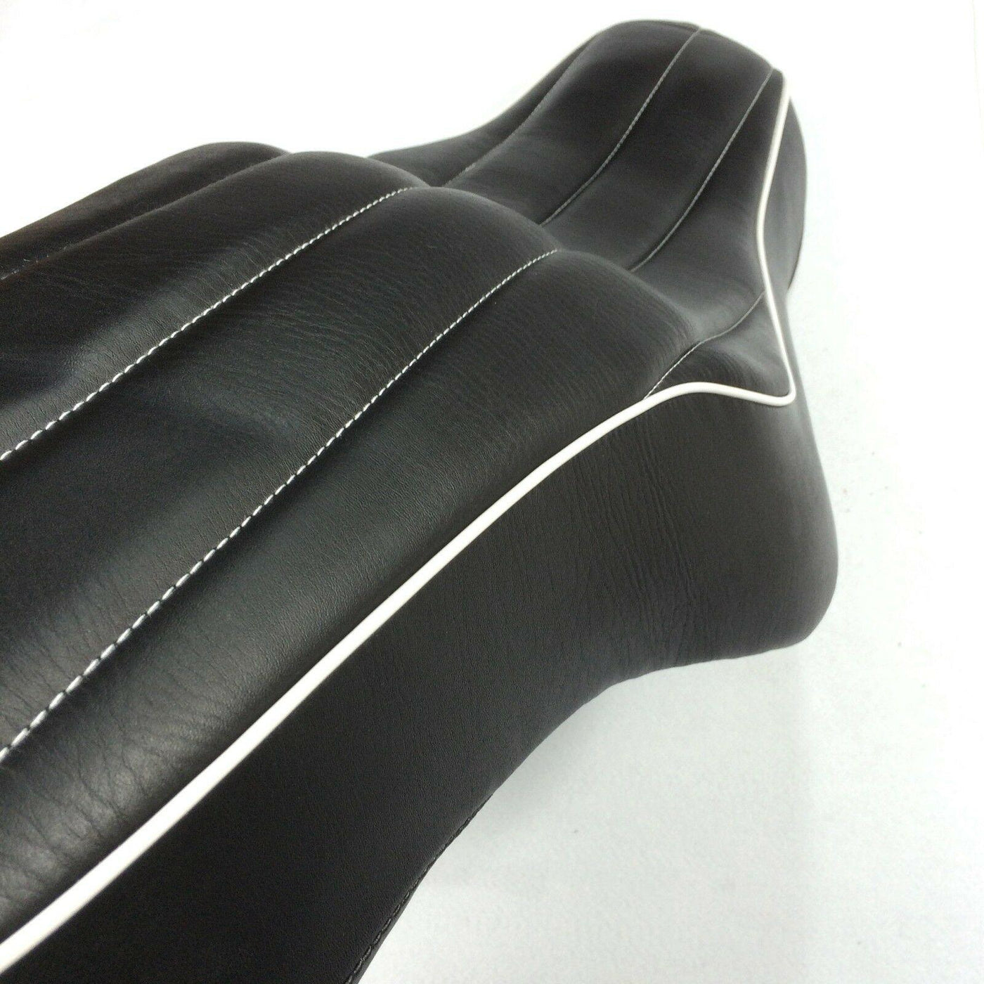 Passenger 2-up Vertical Stripes Style Leather Seat For 10-15 Harley XL1200X - Moto Life Products
