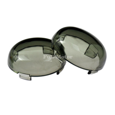 4Pcs Smoke Turn Signal Lens Cover Fit For Harley Dyna Softail Sportster 2000-up - Moto Life Products