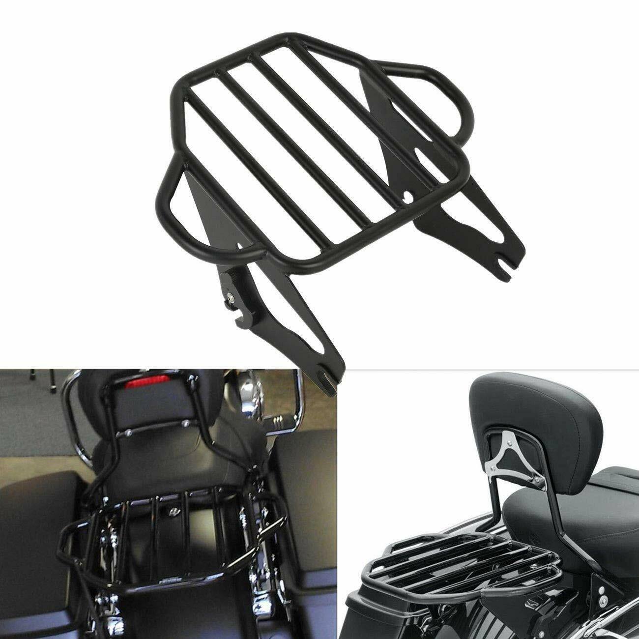 Sissy Bar Backrest Luggage Rack Docking Fit For Harley Electra Glide 2014-2022 - Moto Life Products