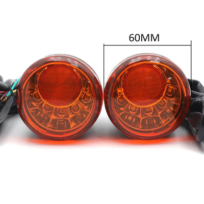 Amber LED Run Brake Turn Signal Indicator Light For 92-17 Harley XL 883 1200 - Moto Life Products