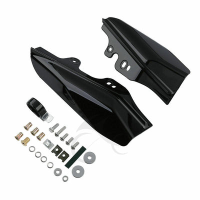 Mid-Frame Air Deflectors Fit For Harley Touring Glide 2001-2008 09 Black/Chrome - Moto Life Products