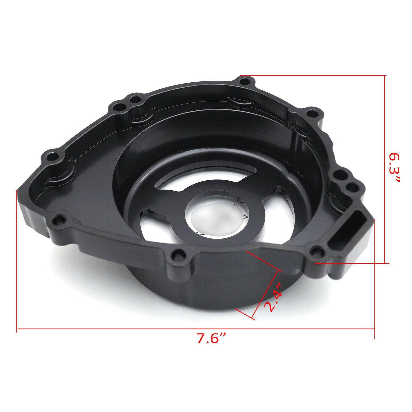 Black Clear Stator Engine Cover Crankcase Case Left For Yamaha YZF R1 2009-2014 - Moto Life Products