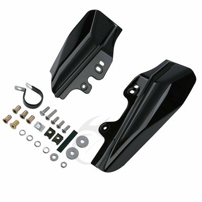Chrome/Black Mid-Frame Air Deflector For Harley Road King Glide 2001-2008 2007 - Moto Life Products