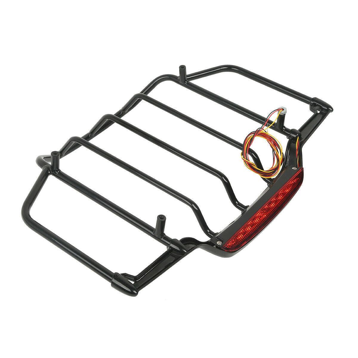 LED Light Air Wing Top Luggage Rack Fit For Harley Touring Road King Glide 14-22 - Moto Life Products