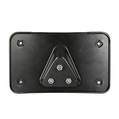 Curved Laydown License Plate Mount Bracket w/ Frame fits Harley Davidson 3 Hole - Moto Life Products
