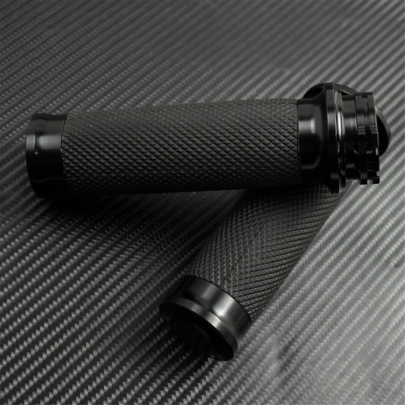 1“ Black Handle Bar Hand grips Fit For Harley Touring Sportster XL883 XL1200 - Moto Life Products