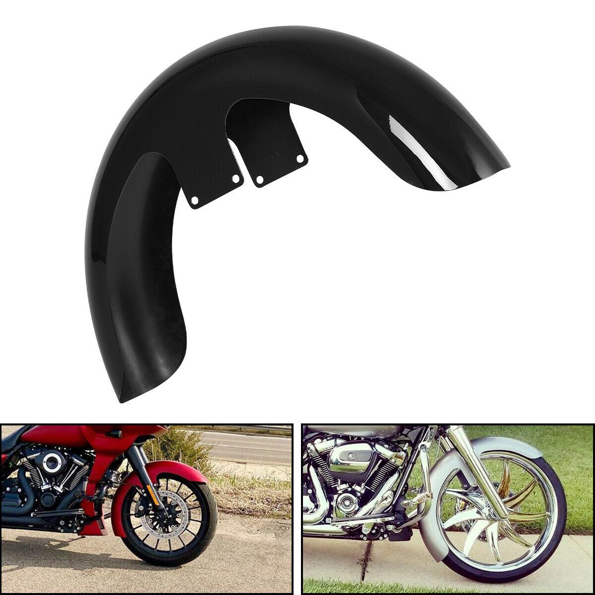 Black 21" Wrap Front Fender Fit For Harley Davidson Touring Street Glide 97-13 - Moto Life Products